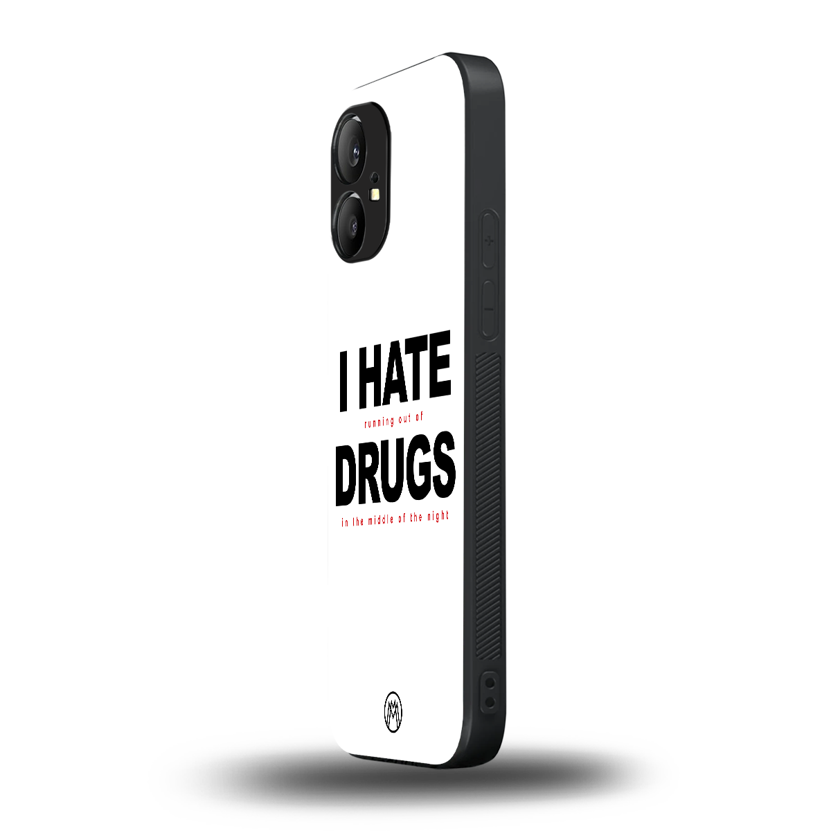 midnight panic back phone cover | glass case for nothing phone 1