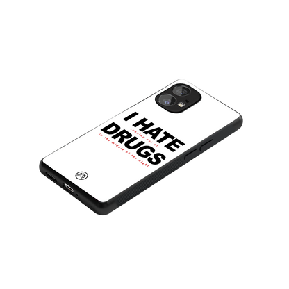 midnight panic back phone cover | glass case for nothing phone 1