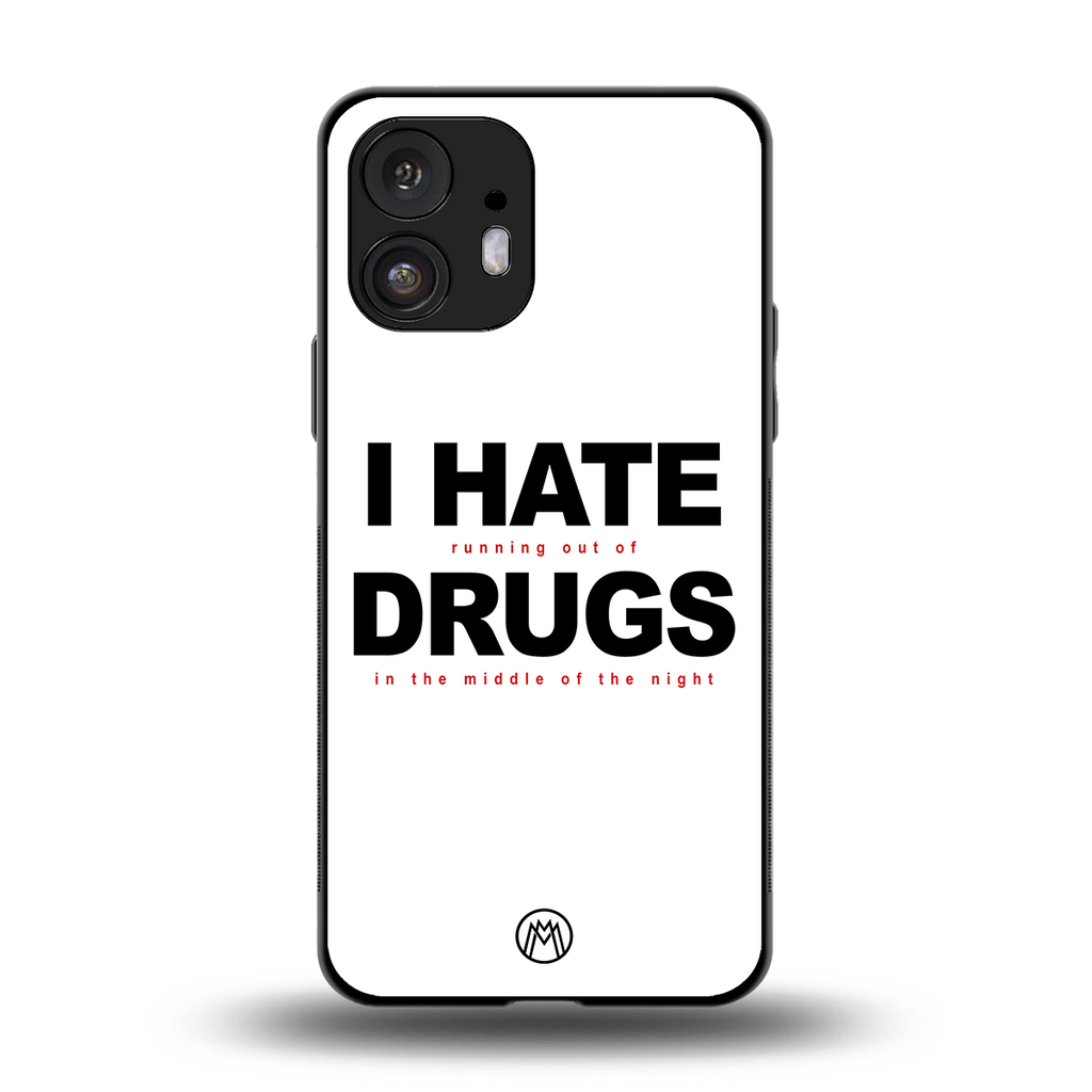 midnight panic back phone cover | glass case for nothing phone 2