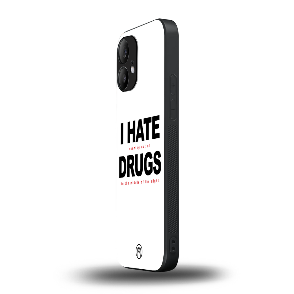 midnight panic back phone cover | glass case for nothing phone 2