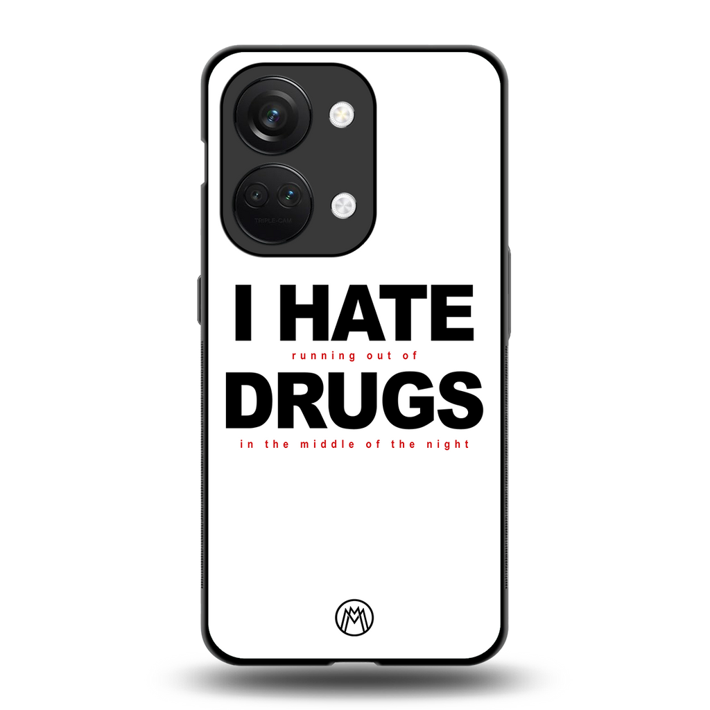 midnight panic back phone cover | glass case for oneplus nord 3