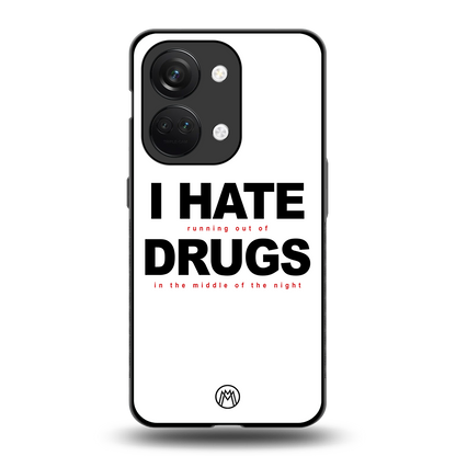 midnight panic back phone cover | glass case for oneplus nord 3