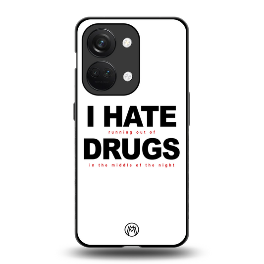 midnight panic back phone cover | glass case for oneplus nord 3