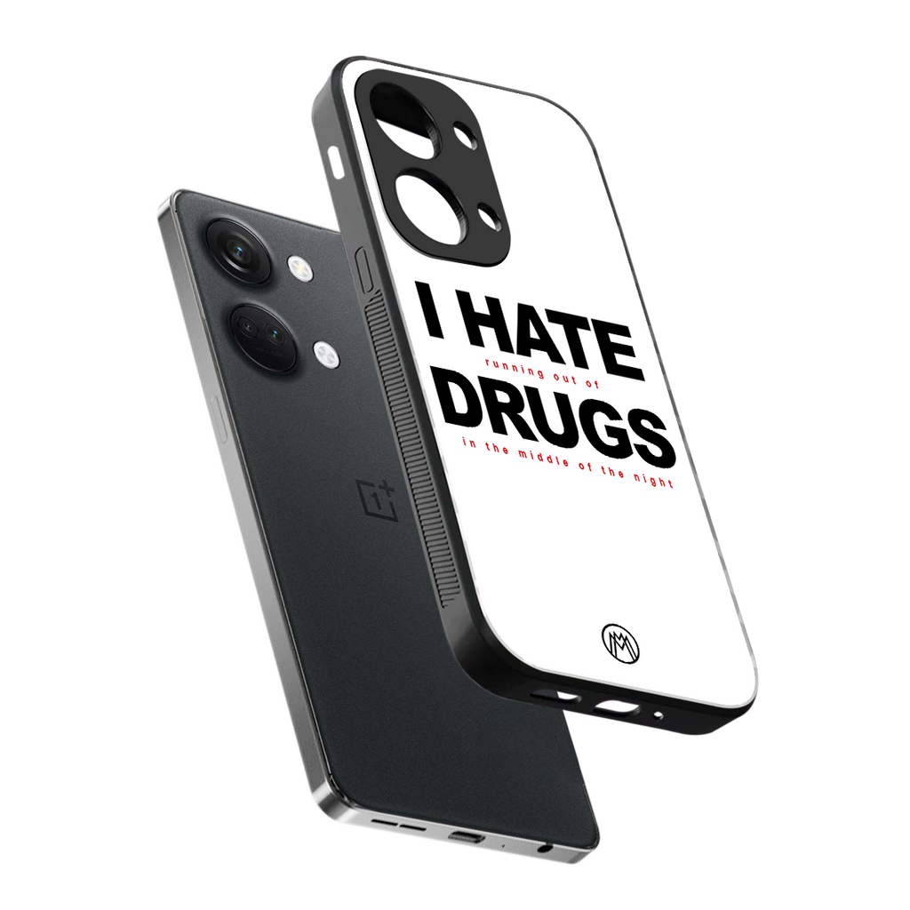 midnight panic back phone cover | glass case for oneplus nord 3