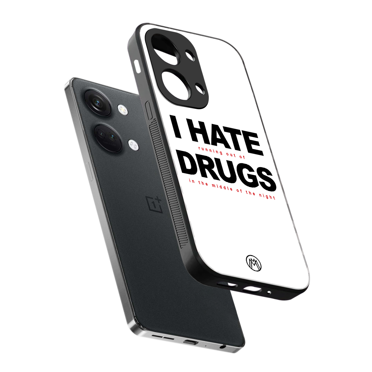 midnight panic back phone cover | glass case for oneplus nord 3