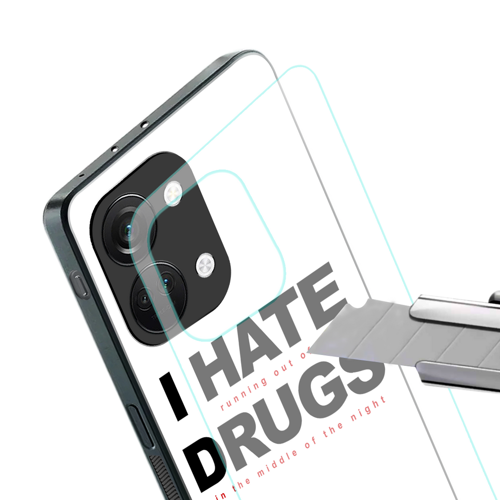 midnight panic back phone cover | glass case for oneplus nord 3