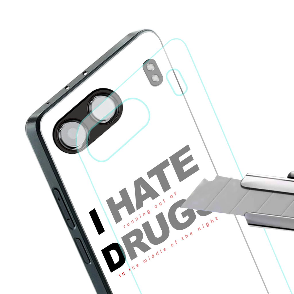 midnight panic back phone cover | glass case for oneplus nord 4