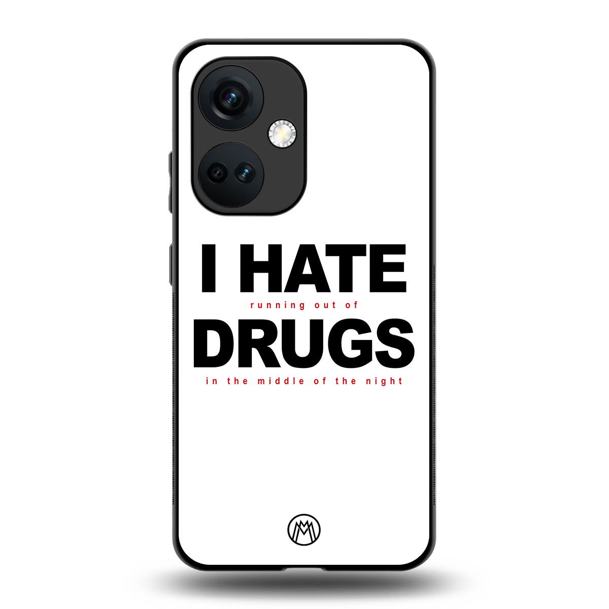 midnight panic back phone cover | glass case for oneplus nord ce 3