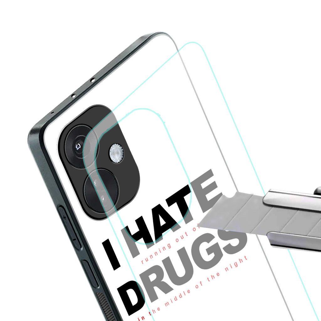 midnight panic back phone cover | glass case for oneplus nord ce 3