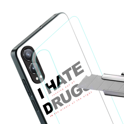 midnight panic back phone cover | glass case for oneplus nord ce 4 lite