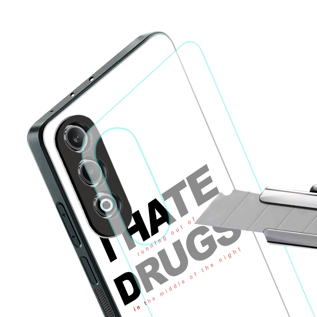 midnight panic back phone cover | glass case for oneplus nord ce 4