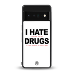 midnight panic back phone cover | glass case for google pixel 6 pro