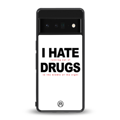 midnight panic back phone cover | glass case for google pixel 6 pro