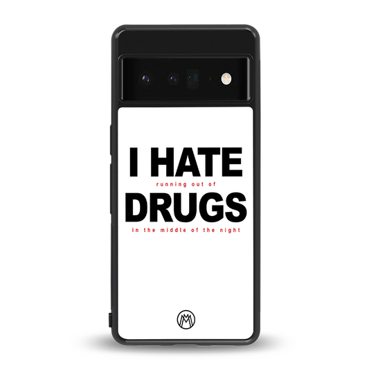 midnight panic back phone cover | glass case for google pixel 6 pro