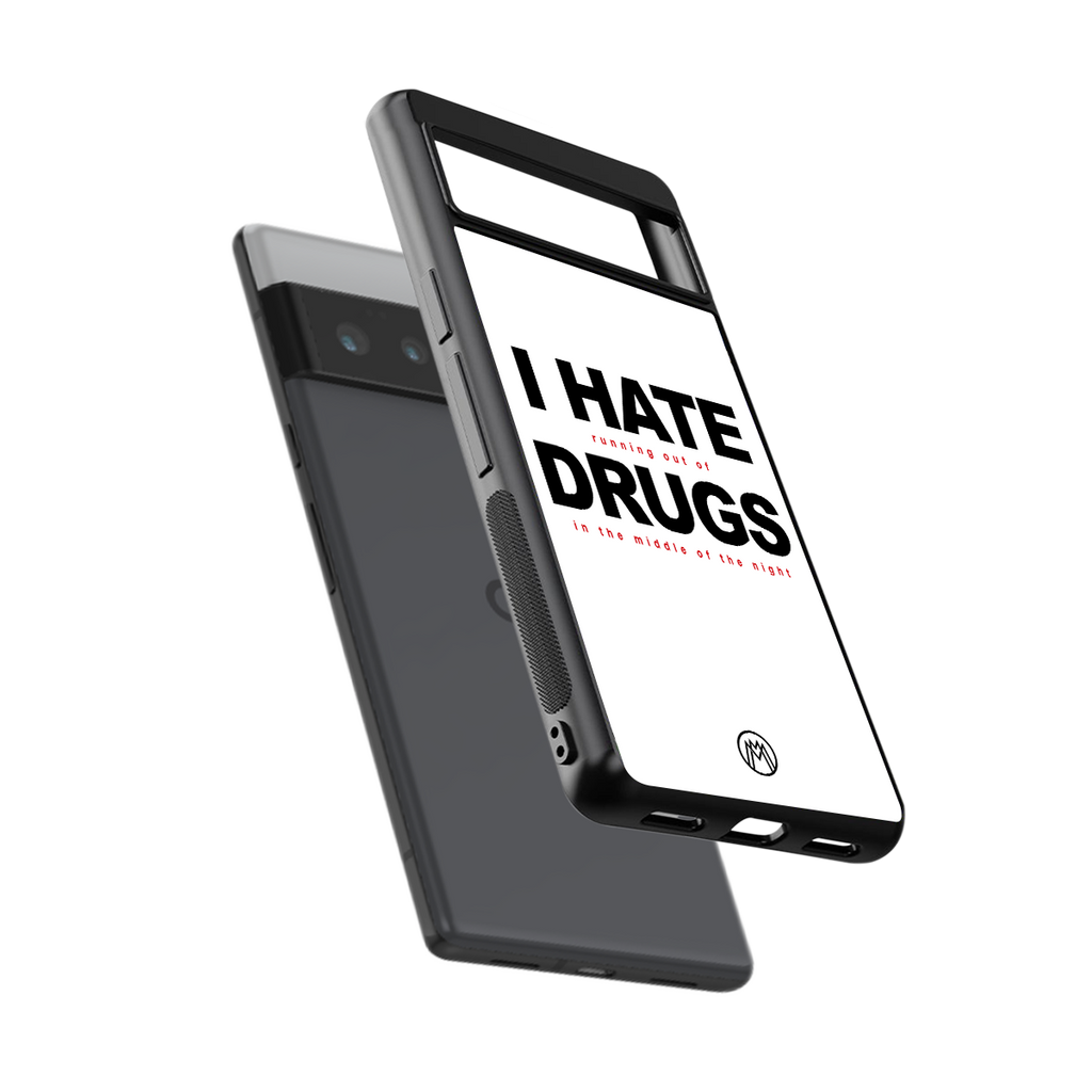 midnight panic back phone cover | glass case for google pixel 6 pro