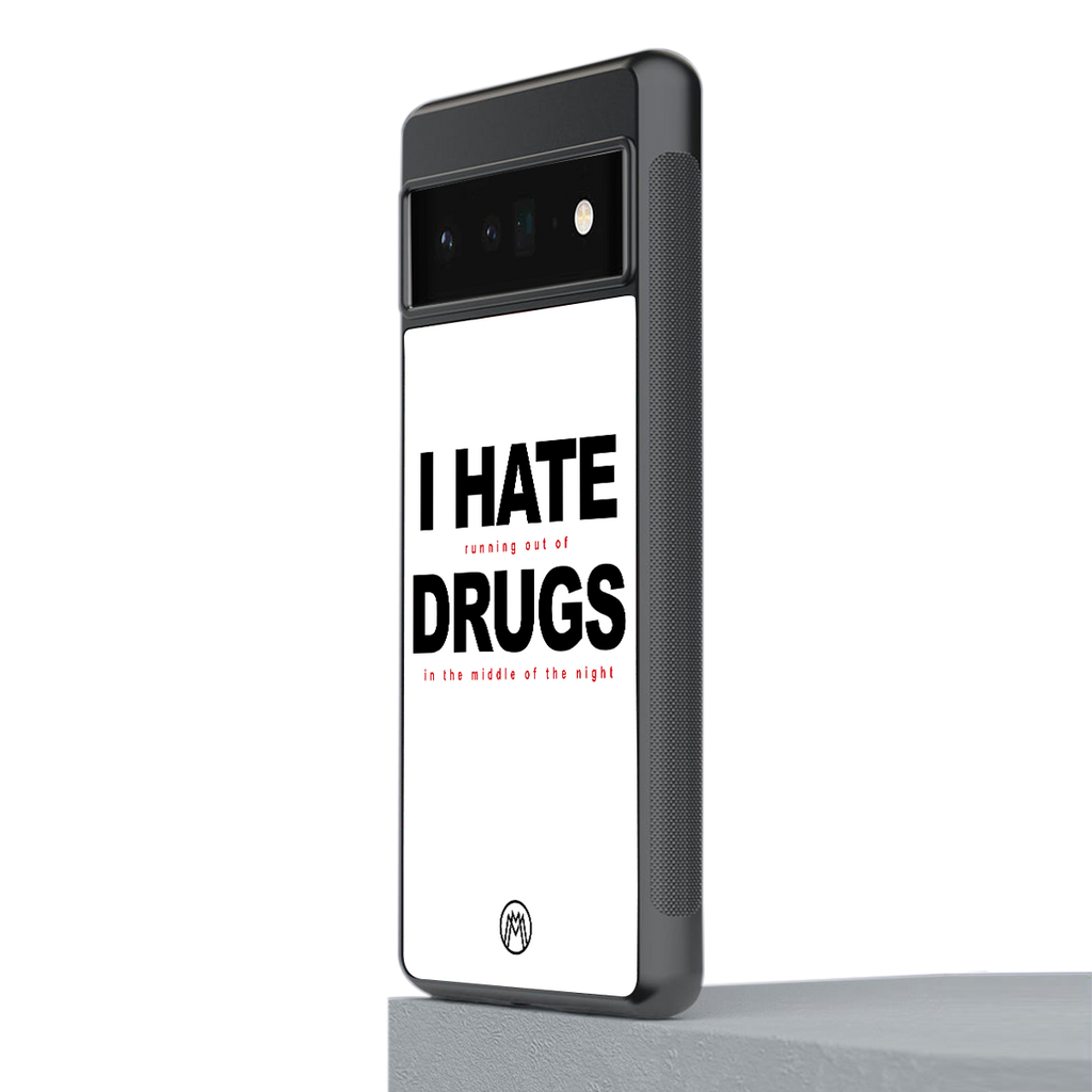 midnight panic back phone cover | glass case for google pixel 6 pro