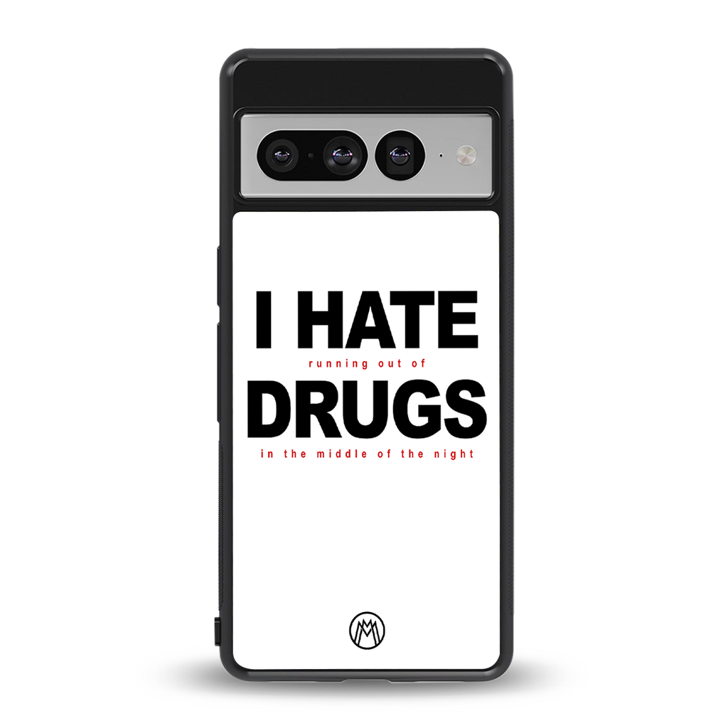 midnight panic back phone cover | glass case for google pixel 7 pro