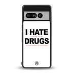 midnight panic back phone cover | glass case for google pixel 7 pro