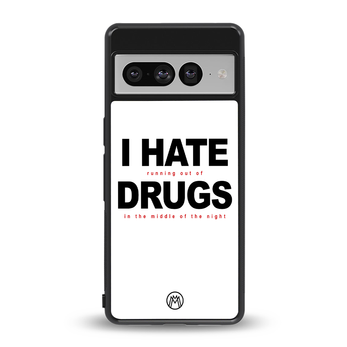 midnight panic back phone cover | glass case for google pixel 7 pro