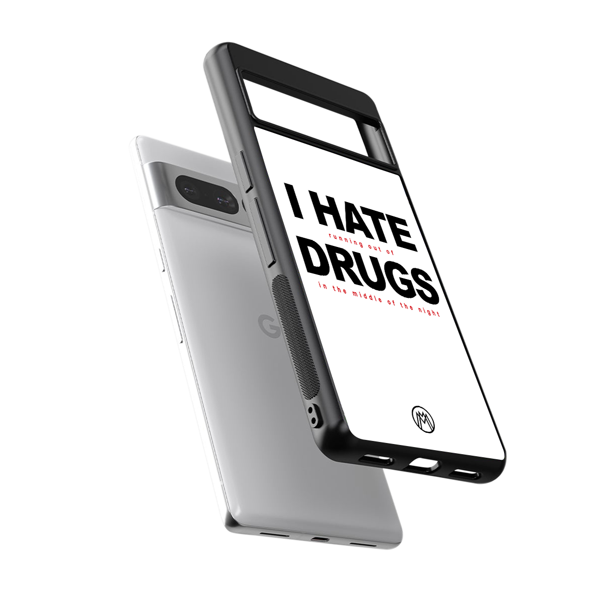 midnight panic back phone cover | glass case for google pixel 7 pro