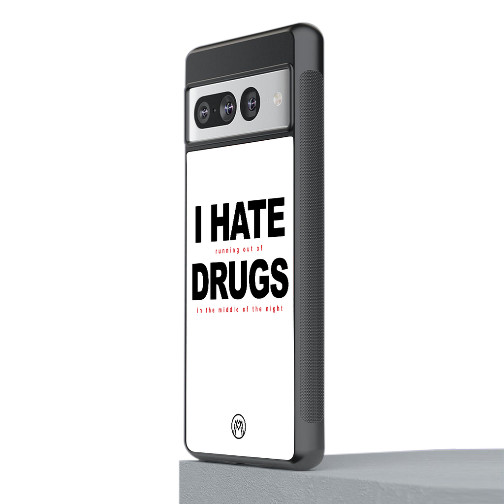 midnight panic back phone cover | glass case for google pixel 7 pro