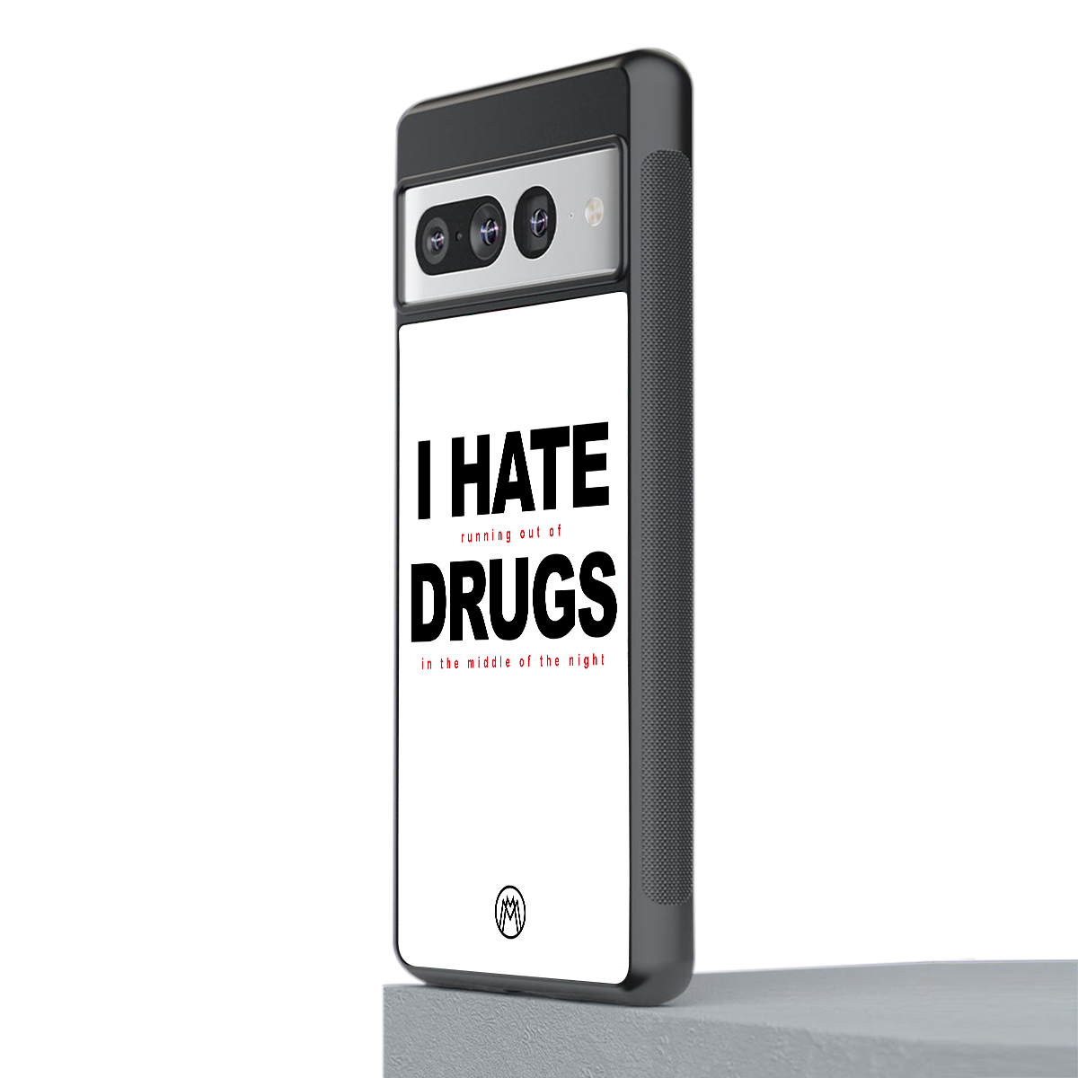 midnight panic back phone cover | glass case for google pixel 7 pro