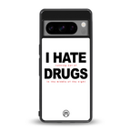 midnight panic back phone cover | glass case for google pixel 8 pro