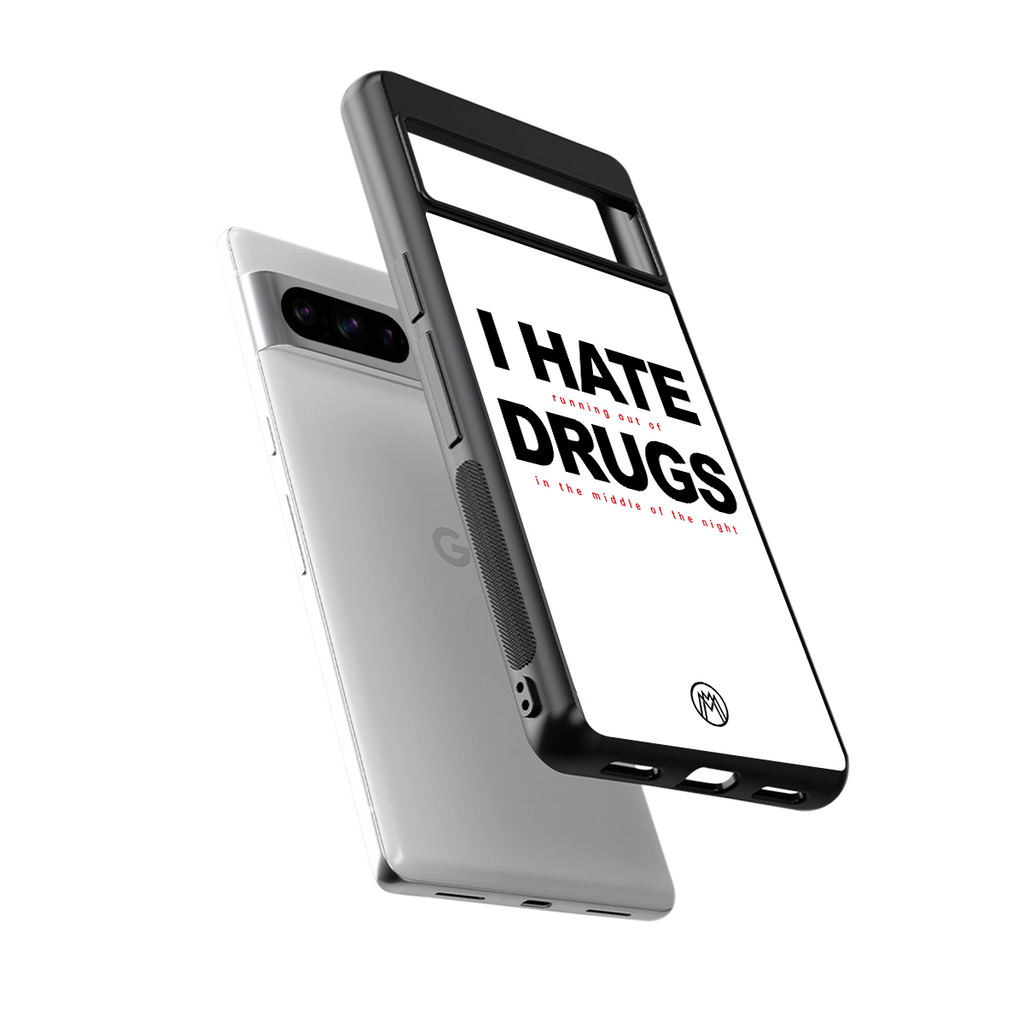 midnight panic back phone cover | glass case for google pixel 8 pro