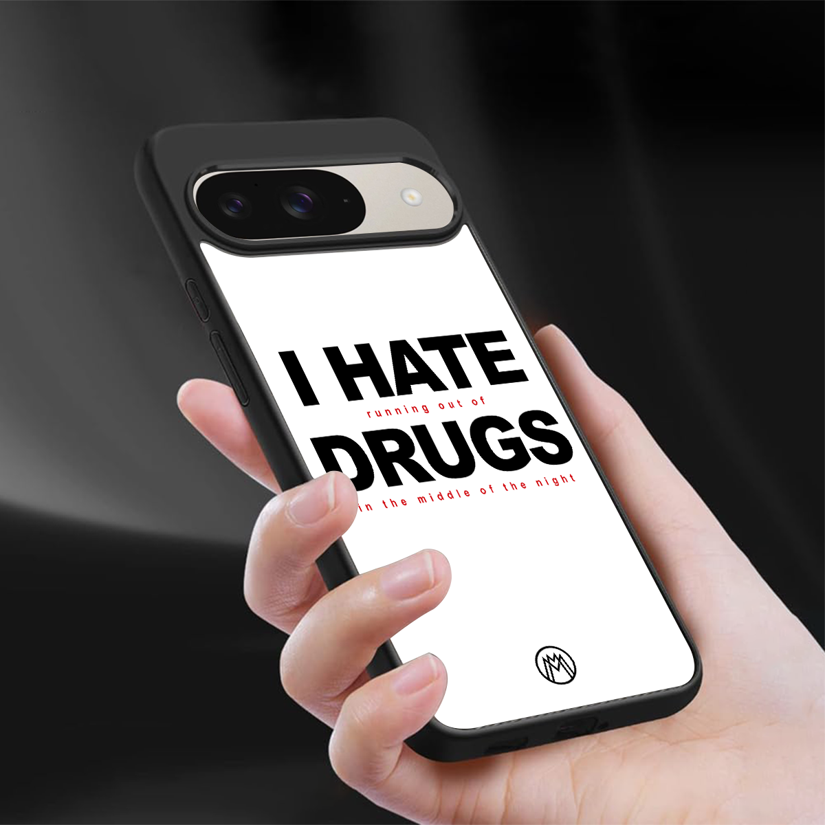 midnight panic back phone cover | glass case for google pixel 9