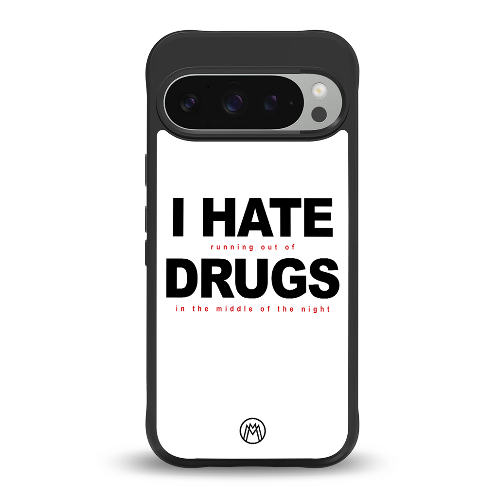 midnight panic back phone cover | glass case for google pixel 9 pro xl