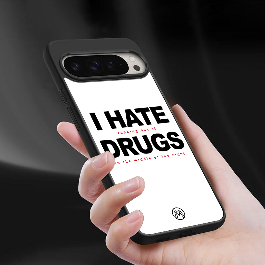 midnight panic back phone cover | glass case for google pixel 9 pro xl