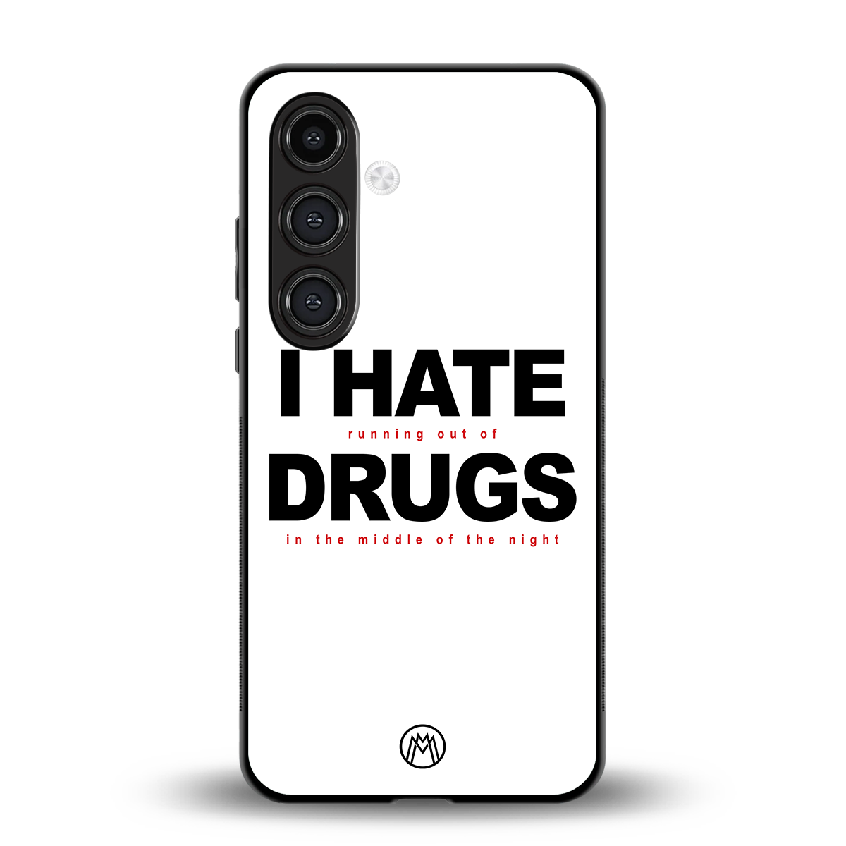 midnight panic back phone cover | glass case for samsung galaxy s25 plus