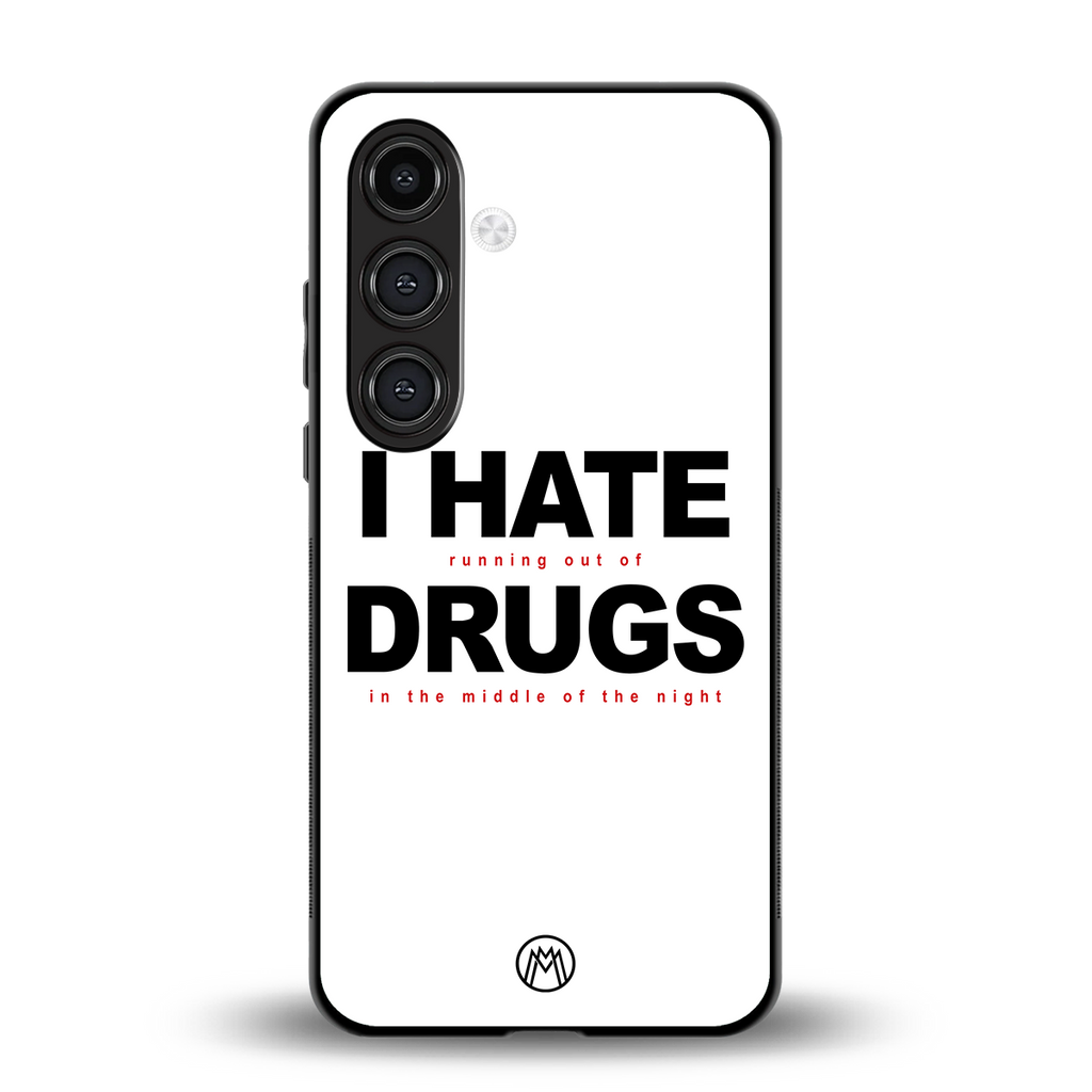 midnight panic back phone cover | glass case for samsung galaxy s24 fe