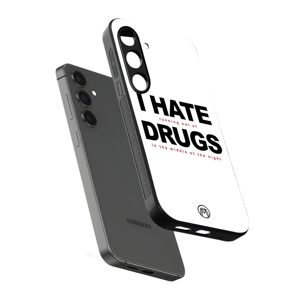 midnight panic back phone cover | glass case for samsung galaxy s24 fe