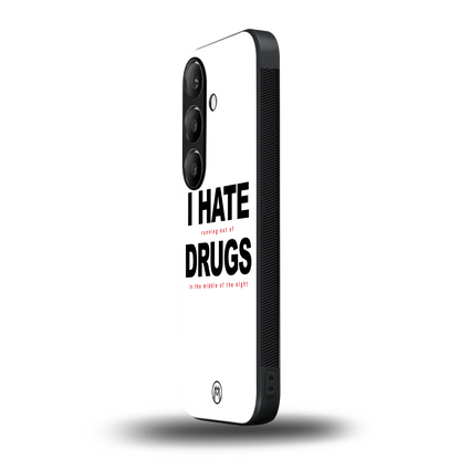 midnight panic back phone cover | glass case for samsung galaxy s23 fe