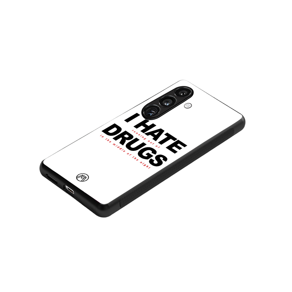 midnight panic back phone cover | glass case for samsung galaxy s23 plus