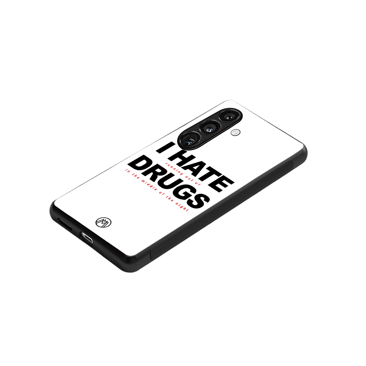 midnight panic back phone cover | glass case for samsung galaxy s24 fe