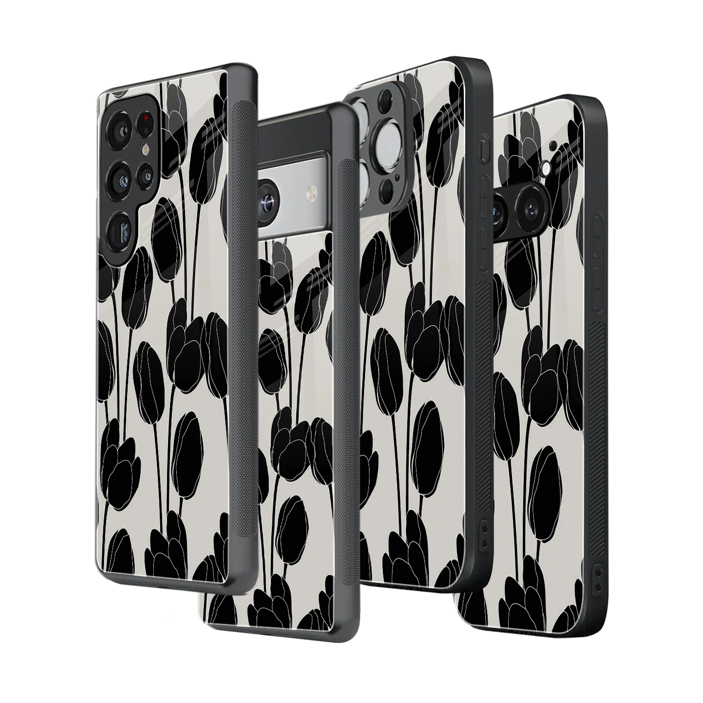 Stylish Glass Back Case for All Smartphones iPhone, Samsung, OnePlus, Pixel, Redmi, Oppo, Vivo, Motorola