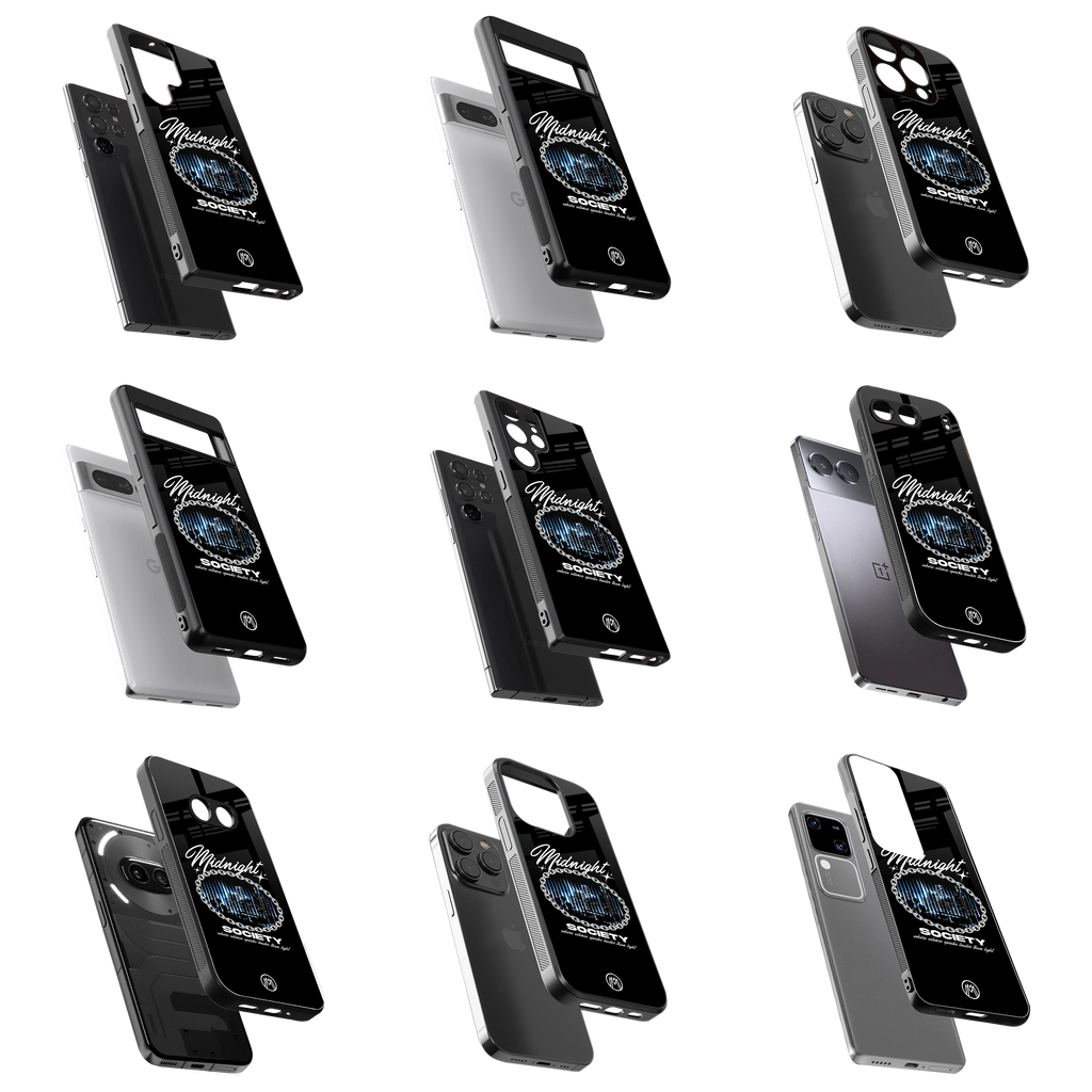 Durable Glass Back Mobile Case for iPhone, Samsung, OnePlus, Google Pixel, Redmi, Vivo, Oppo
