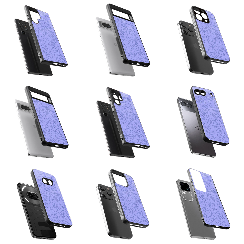 Durable Glass Back Mobile Case for iPhone, Samsung, OnePlus, Google Pixel, Redmi, Vivo, Oppo