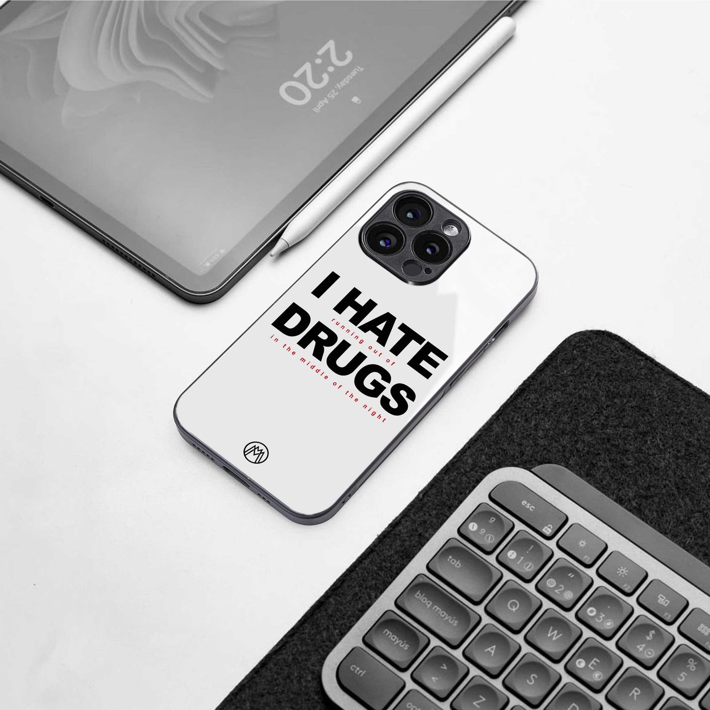 midnight panic back phone cover | glass case for samsung galaxy s24 ultra