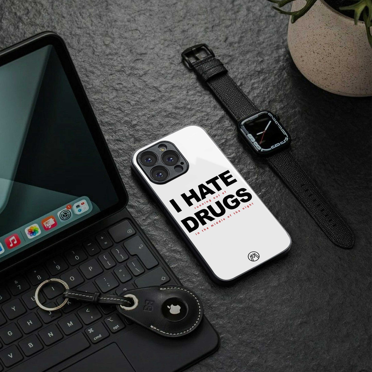 midnight panic back phone cover | glass case for samsung galaxy s24 ultra