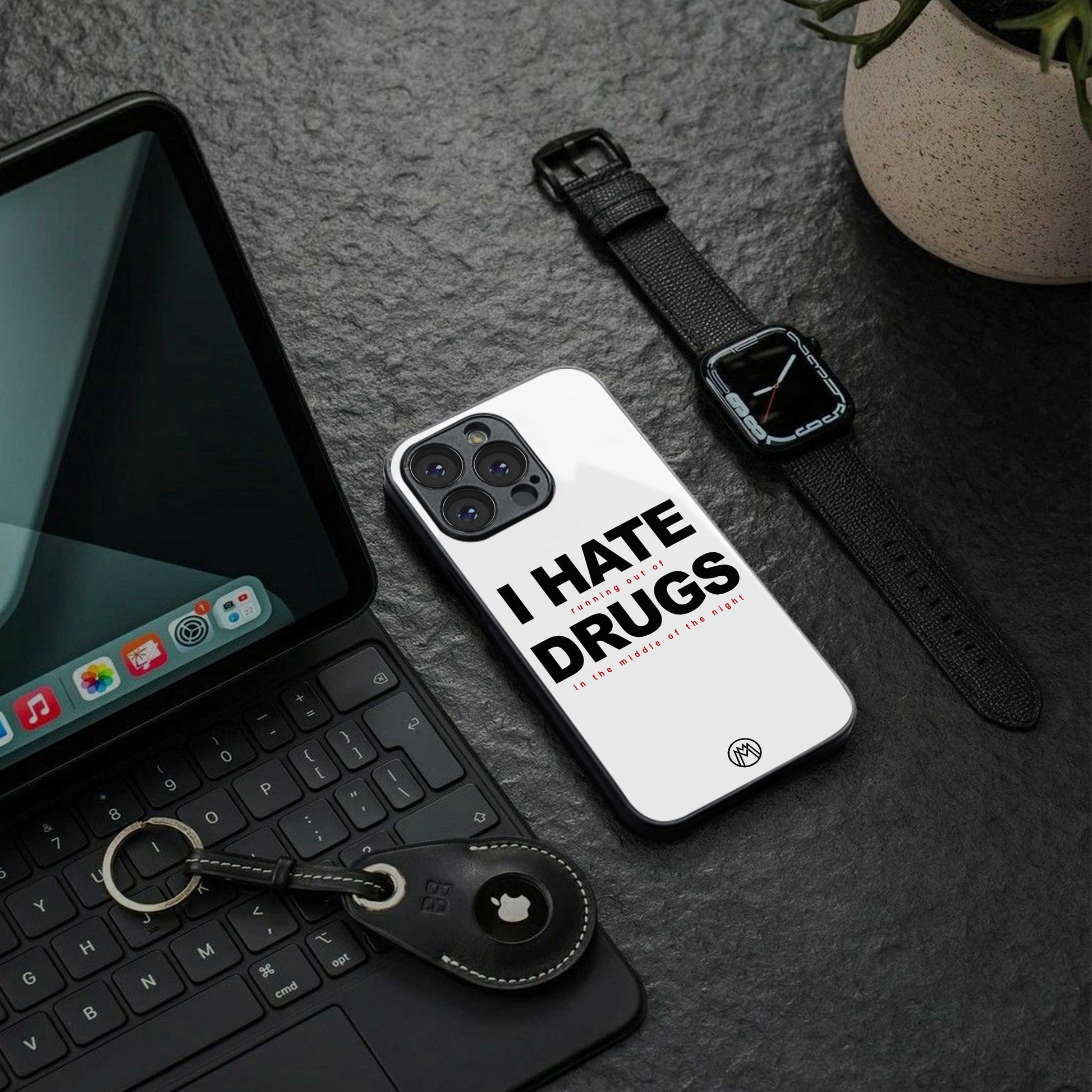 midnight panic back phone cover | glass case for samsung galaxy s24 ultra