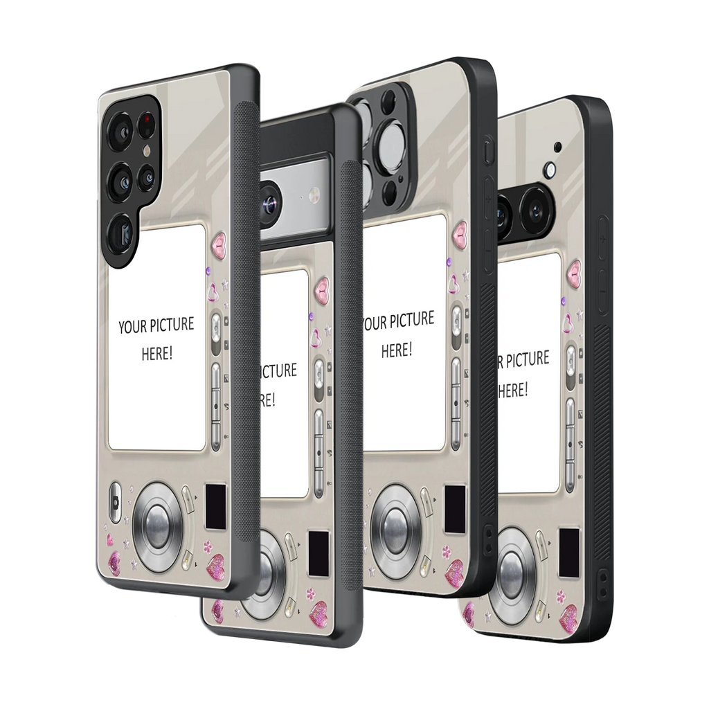 Polaroid Personalised Glass Phone Case