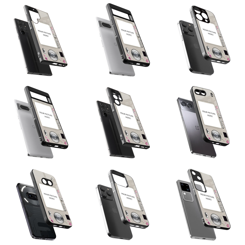 Polaroid Personalised Glass Phone Case