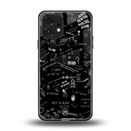 minimalistic black aesthetic collage back phone cover | glass case for nothing phone 1