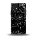 minimalistic black aesthetic collage back phone cover | glass case for nothing phone 2