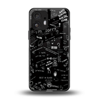 minimalistic black aesthetic collage back phone cover | glass case for nothing phone 2