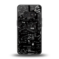 minimalistic black aesthetic collage back phone cover | glass case for nothing phone 2a