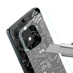 minimalistic black aesthetic collage back phone cover | glass case for oneplus nord 3
